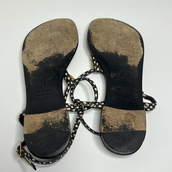 Giuseppe Zanotti python-embossed sandals sz 39 - Picture 8 of 9